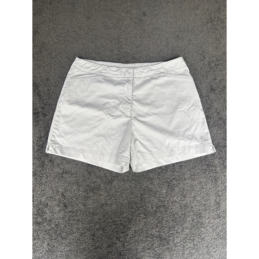 Nike Activewear‎ Shorts Women's 12 Gray Dri-Fit Polyester Stretch Slash Pockets